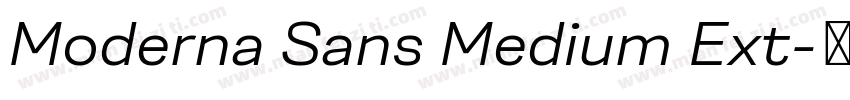 Moderna Sans Medium Ext字体转换